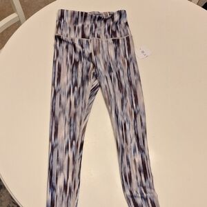 Athleta Women's XXS Brushstroke Print  Elevatio 7/8 Leggings